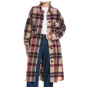 Isabel Marant plaid wool coat. Size 34 (small)